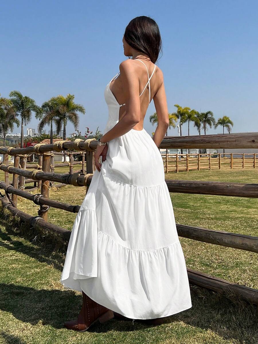 Robe Dos Nu Bohème Blanche