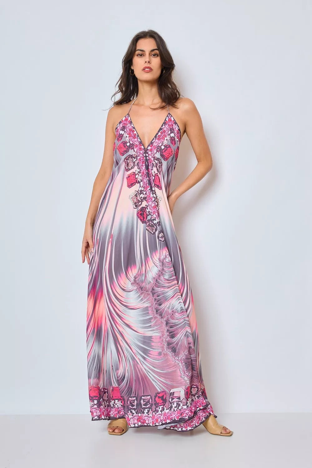 Robe Rosette Dos Nu