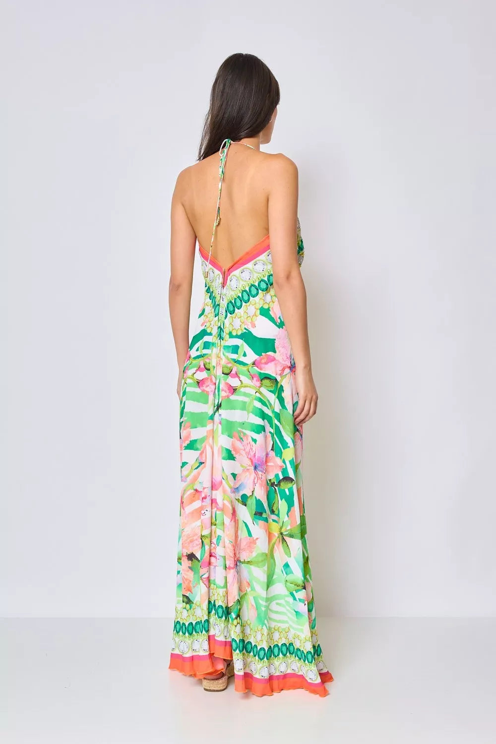 Robe Boheme Dos Nu Verdure