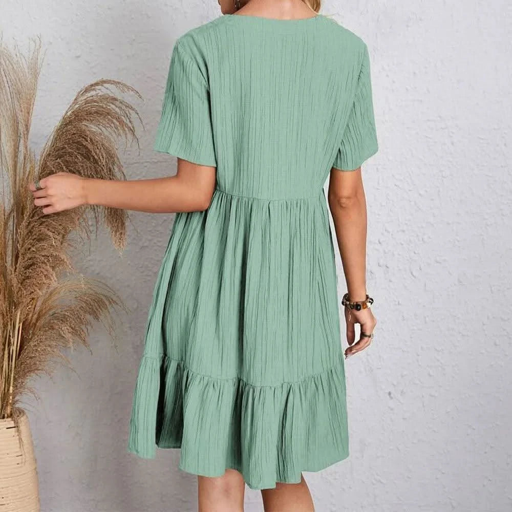 Robe Bohème Courte Verte - Boutique Bohème
