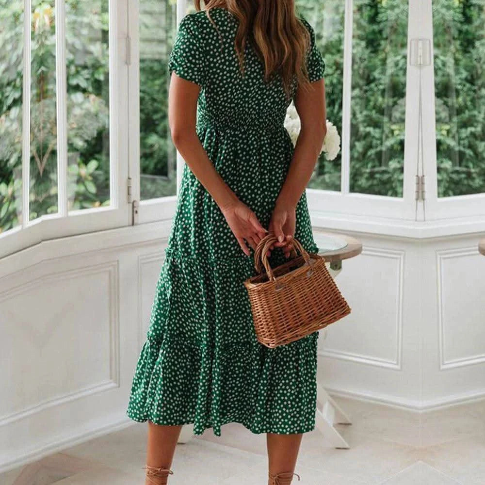 Robe Bohème Verte - Boutique Bohème