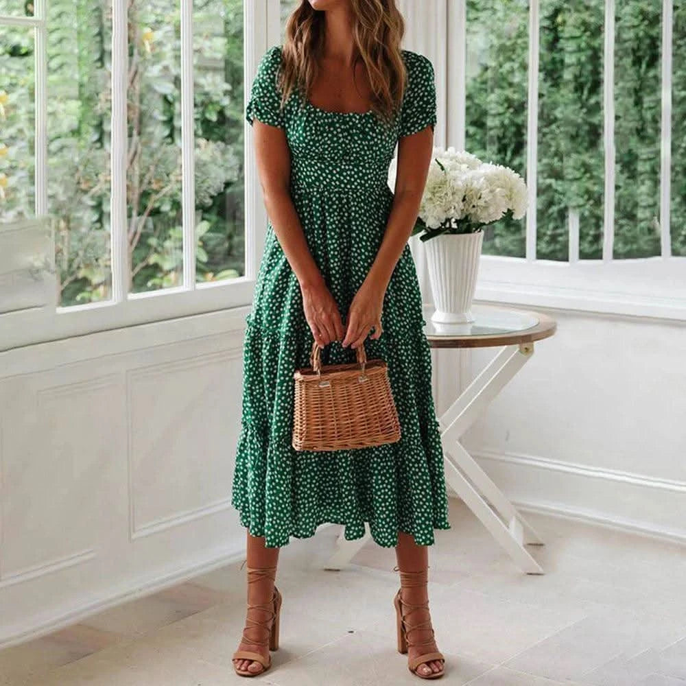 Robe Bohème Verte - Boutique Bohème
