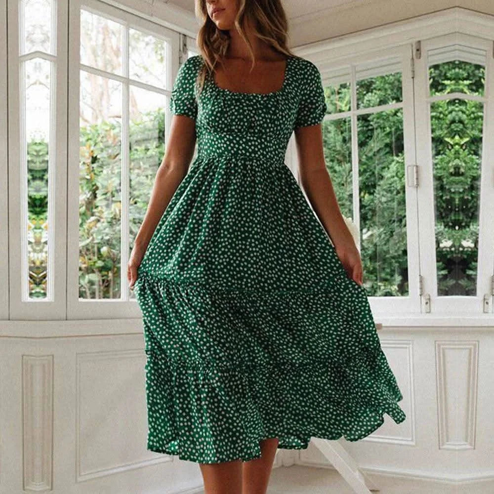 Robe Bohème Verte - Boutique Bohème