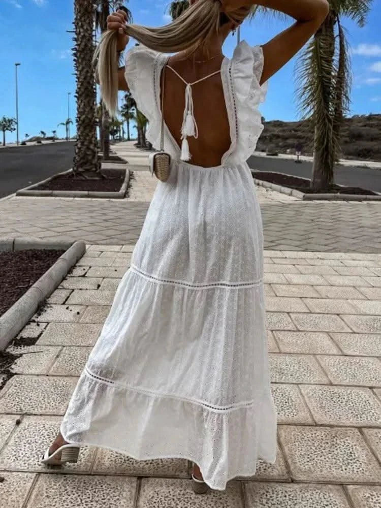Robe Dentelle Bohème Coupé - Boutique Bohème