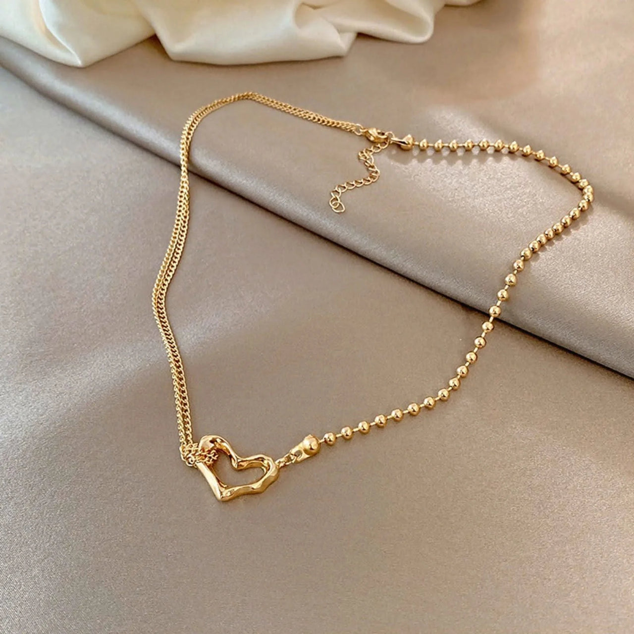 Collier Cœur Moderne - Boutique Bohème