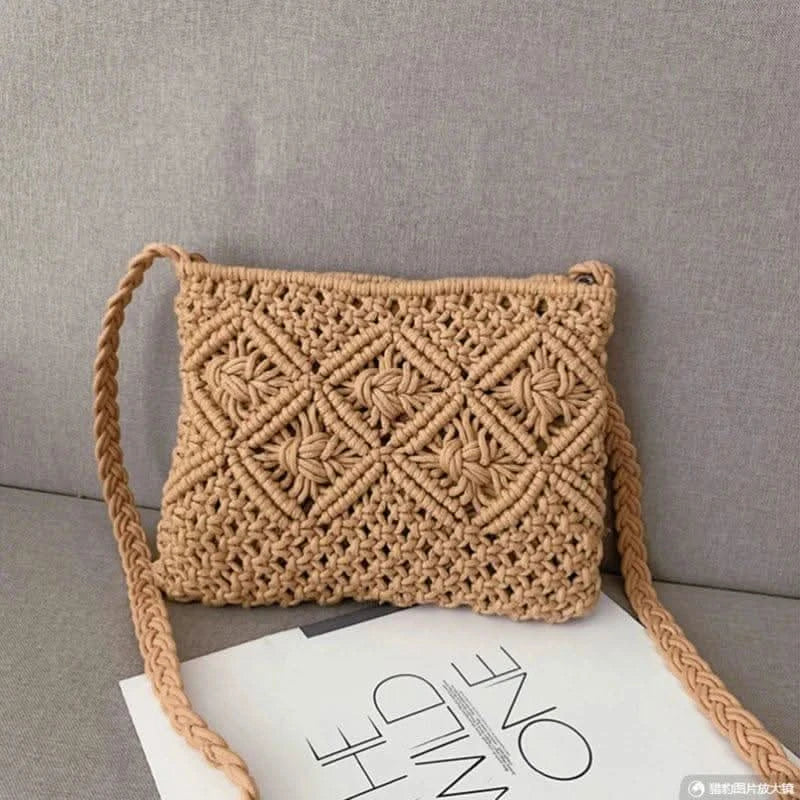 Sac Tresser Bohème Khaki - Boutique Bohème