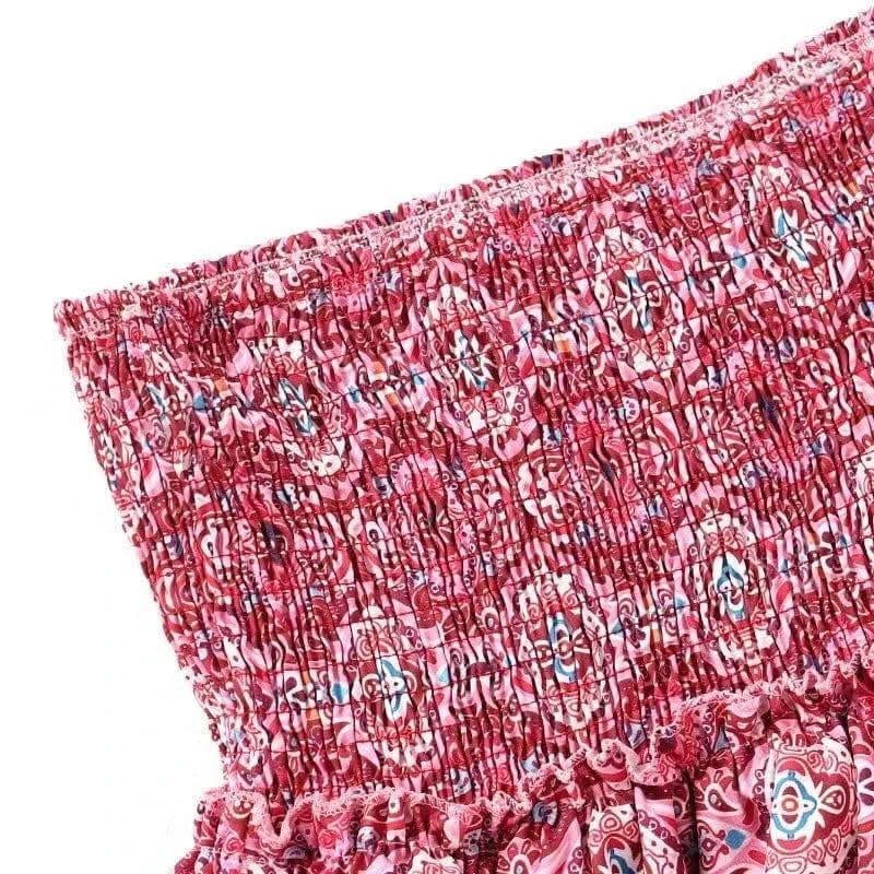 Mini Jupe Bohème Rose - Boutique Bohème