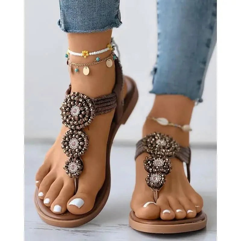 SANDALES BOHÈME FRANGES - Boutique Bohème