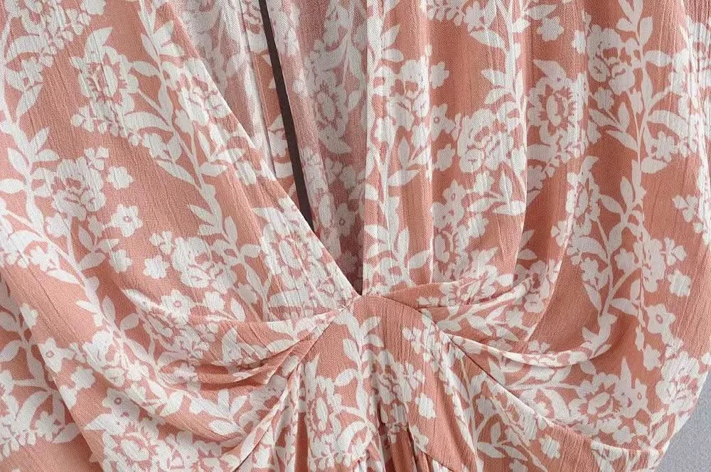 Robe Bohème Rose Fleuri - Boutique Bohème
