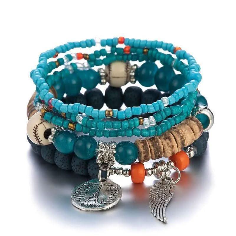 Bracelet Bohème Bleu Cyan - Boutique Bohème