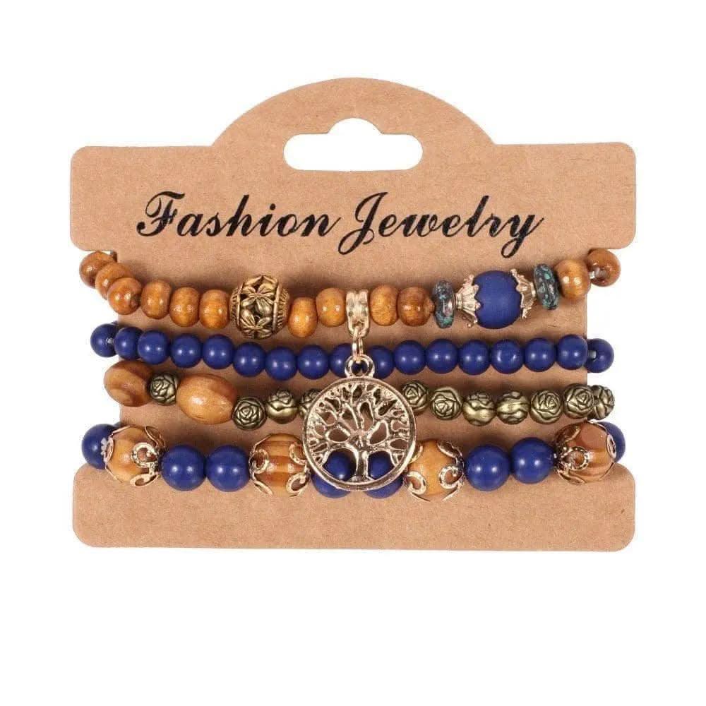 Bracelet Bohème Perle Bleu - Boutique Bohème