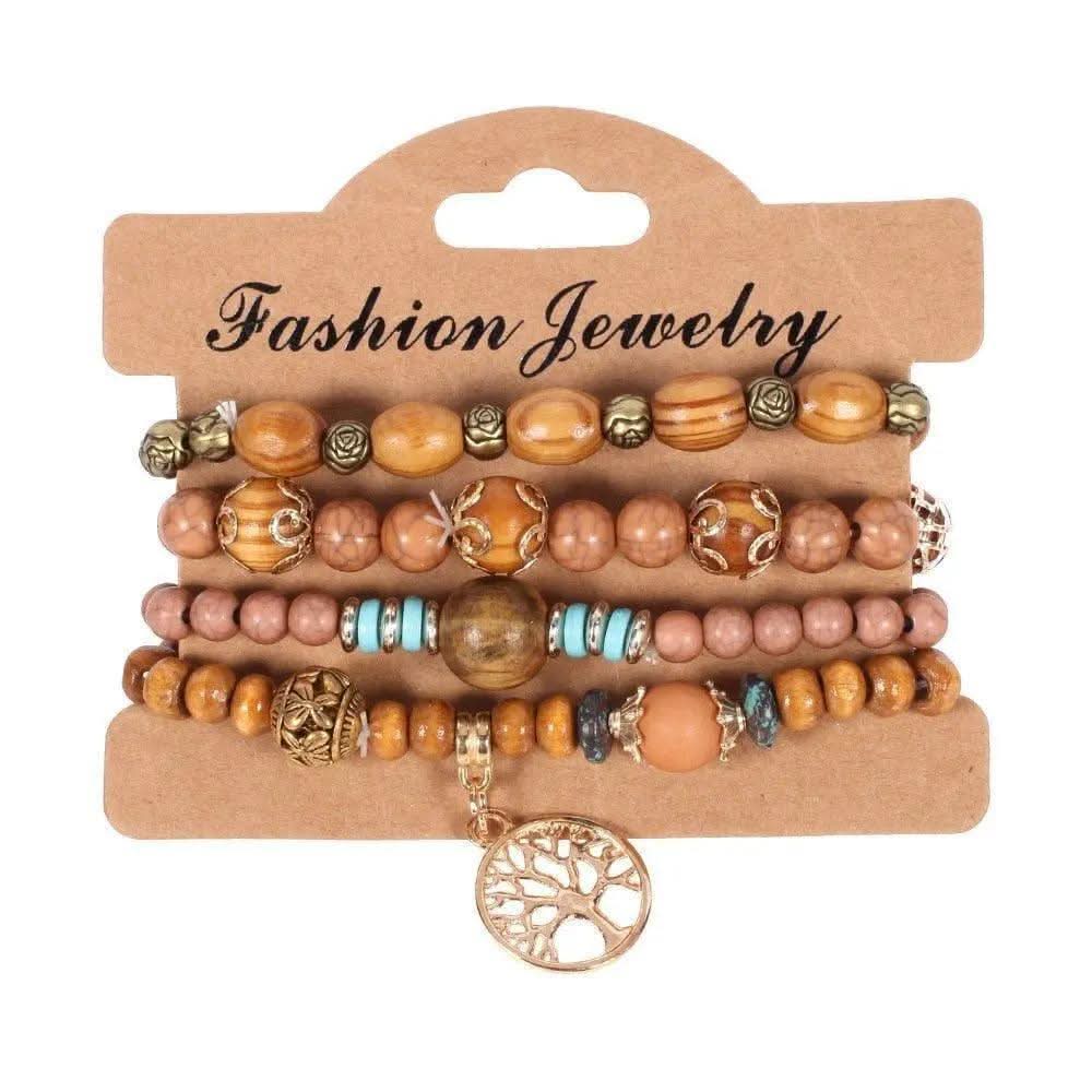 Bracelet Bohème Perle Marron - Boutique Bohème