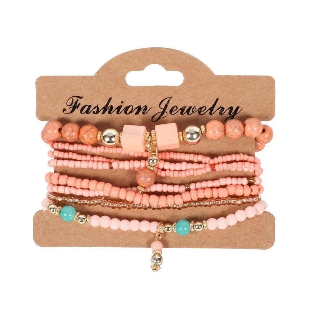 Bracelet Bohème Perle Rose - Boutique Bohème