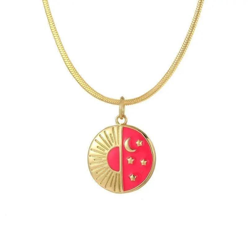 Collier Bohème Lune Soleil - Boutique Bohème
