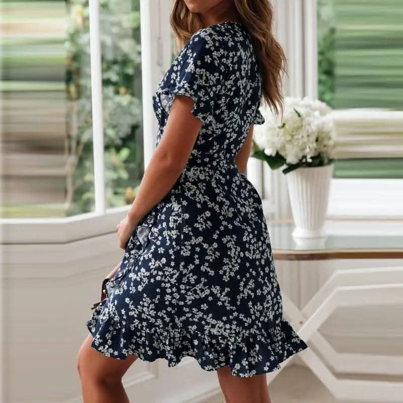 Robe Bohème Bleu Chic - Boutique Bohème
