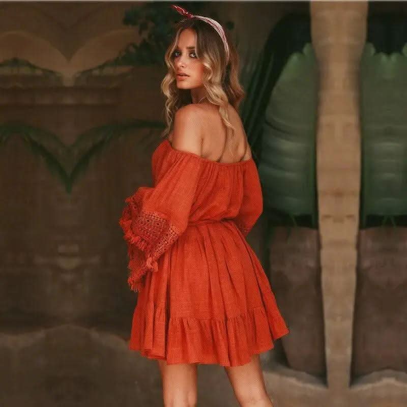 Robe Bohème Unie - Boutique Bohème