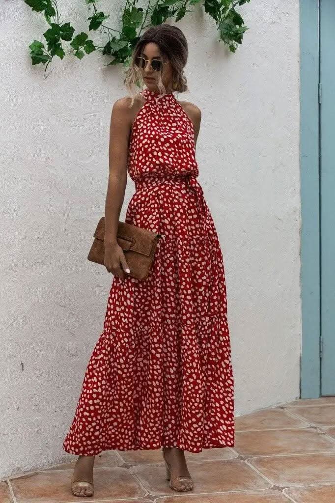 Robe Bohème Vintage Rouge - Boutique Bohème