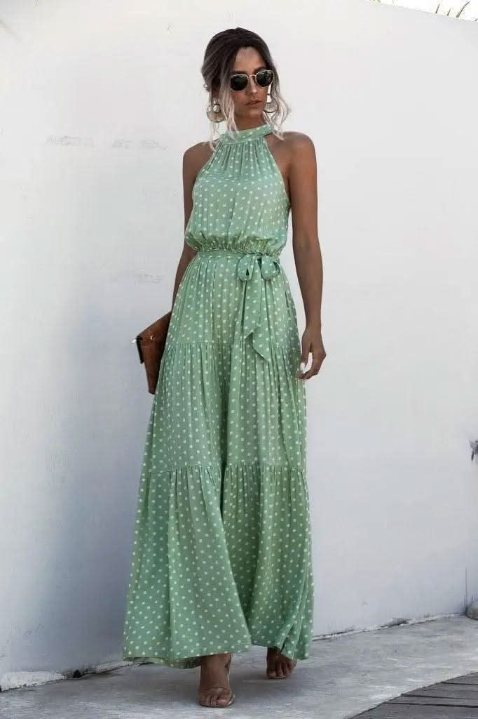Robe Bohème Vintage Verte - Boutique Bohème